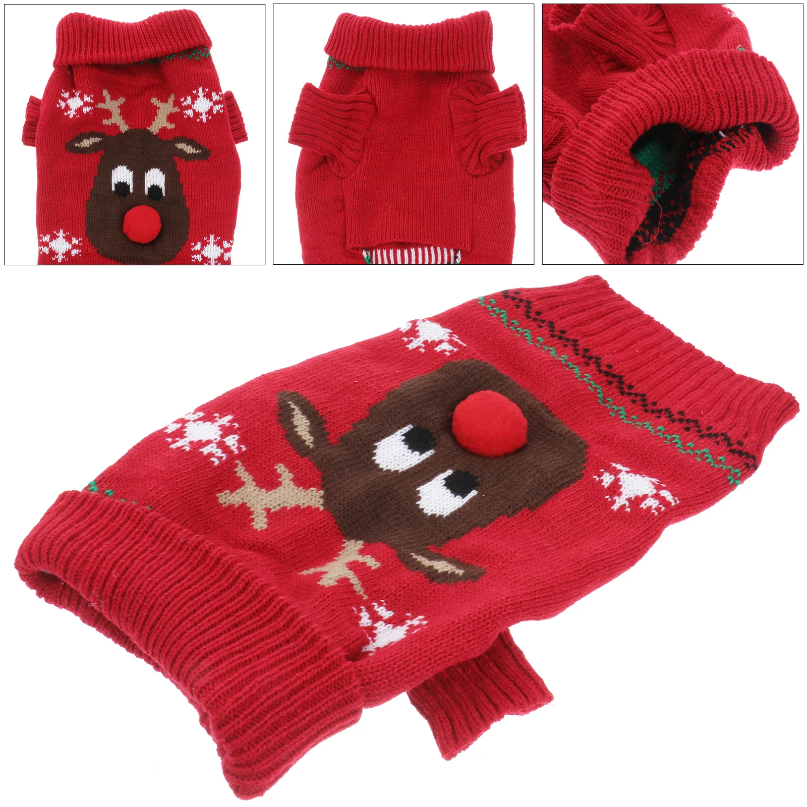 

Pet Christmas Clothes Dog Sweater Winter Small Large Dogs Puppy Clothing Pet Sweaters Dog Clothes Festival Wear