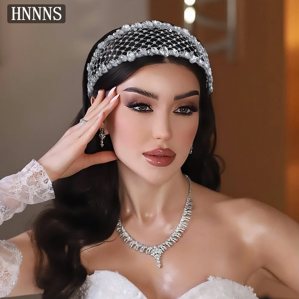 

TOPQUEEN Fashionable Bridal Weddings Headbands Hand Woven Hollow Rhinestones Exquisite Women's Banquet Hair Accessories YXA161