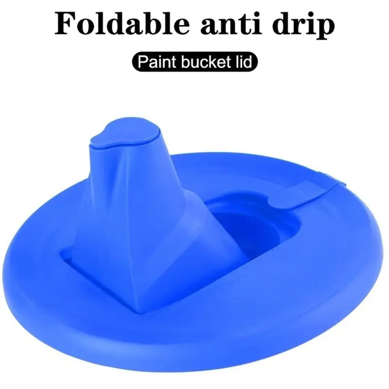 A03F-Air Vent& Retractable Spout Paint Bucket Lid, Reusable For Pouring Tool For Precise Control And Airtight Storage