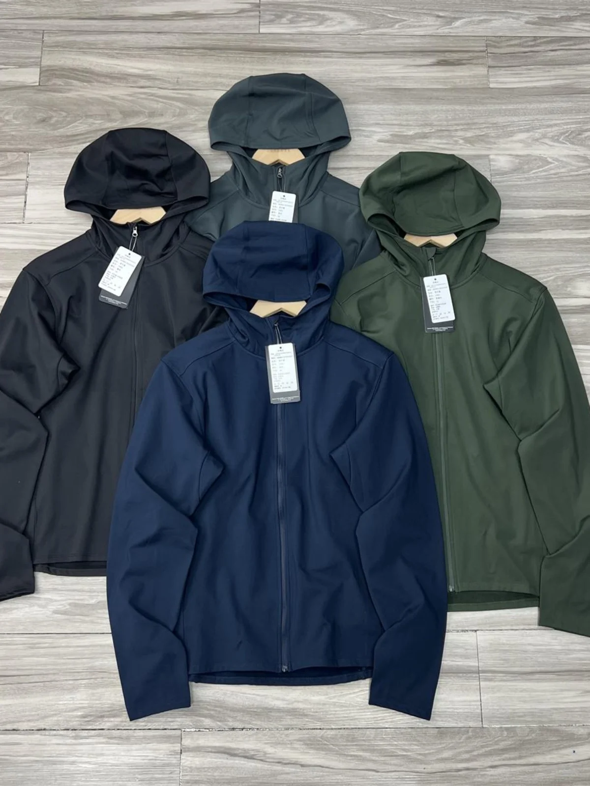 

Outdoor Men's Spring Autumn Fce Lined Hooded Jaet Warm Thermal Loing Technology Lightweight Stand Fit Faion Urban...