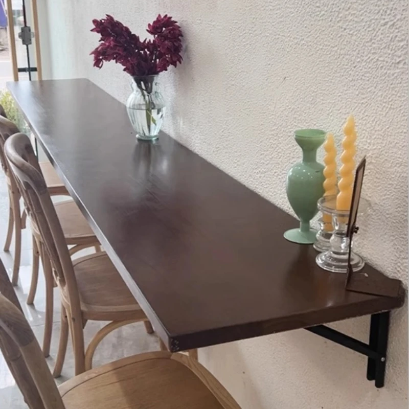 

Folding Storage Rack Bar Tables Luxury Decoration Restaurant Garden Furniture Bar Tables Kitchen Wood Furniture Esstische Lsbt