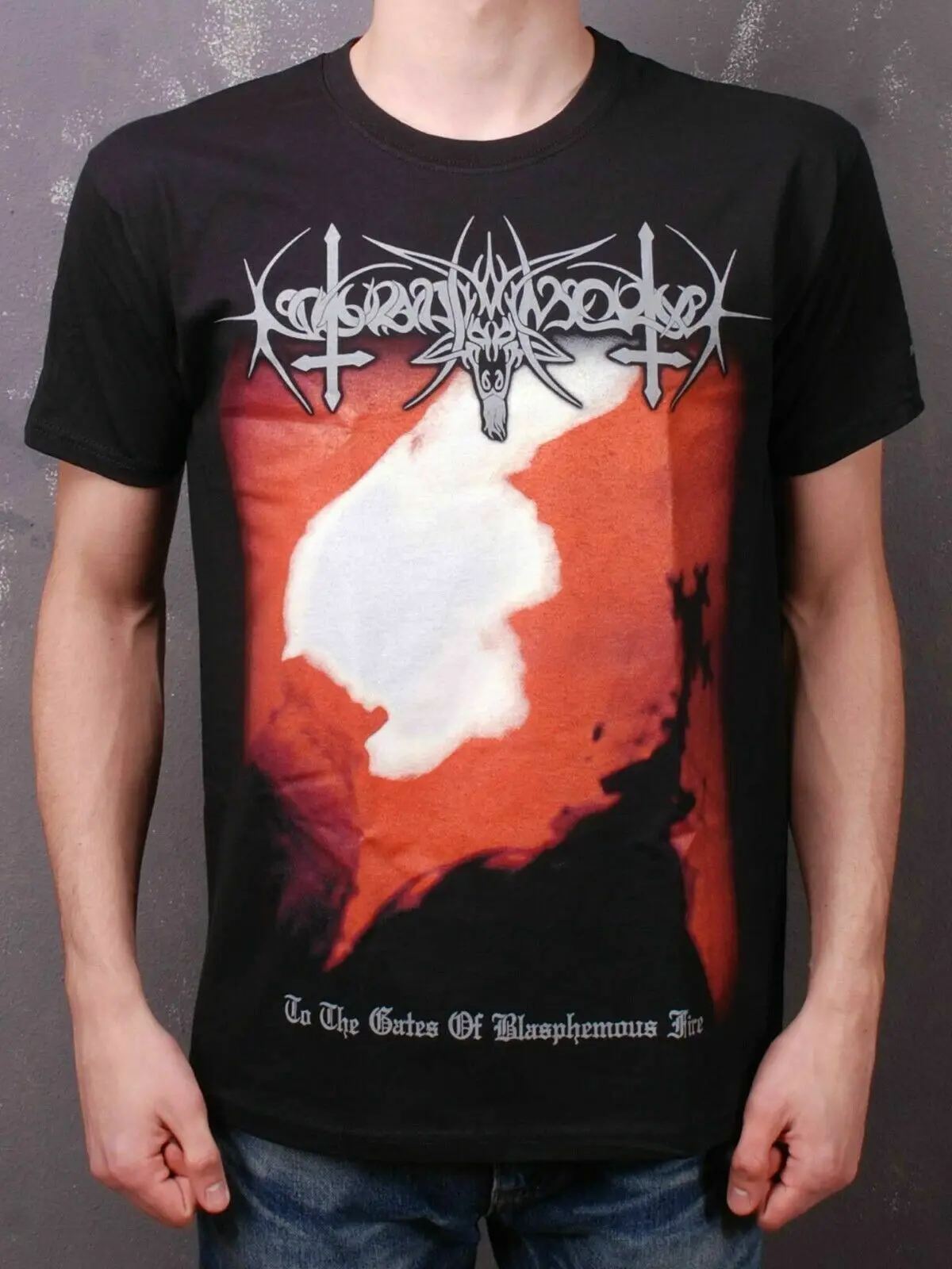 تي شيرت Nokturnal Mortum - إلى بوابات النار Blasphemous (الكنيسة) TS