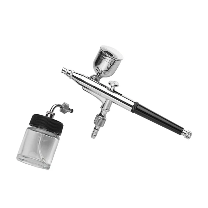 

BOFO 0.3Mm Siphon Feed Dual-Action Airbrush Kit Set Spray Tool With 7Cc & 22Cc Fluid Cup For Art Craft Painting Nail