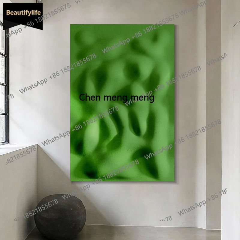 

M85 Modern three-dimensional wood carving hanging painting living room background wall mural minimalist entrance decoration pain