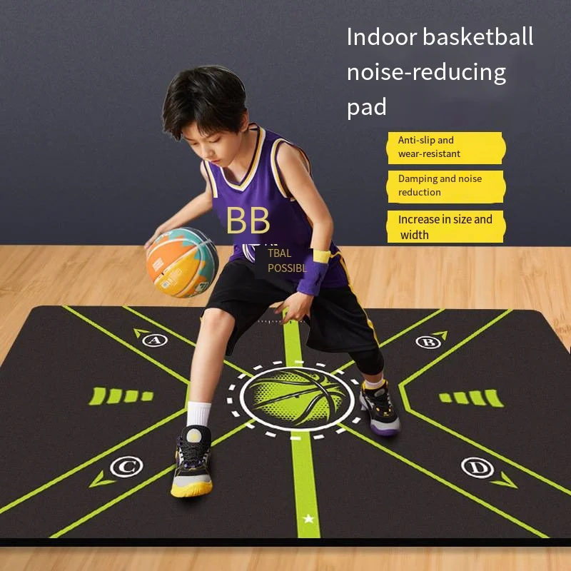 VIKAMA Basketball Training Mat Non-Slip And Wear-Resistant Training Mat Diatom Mud Noise Reducing Floor Mat Bathroom Carpet