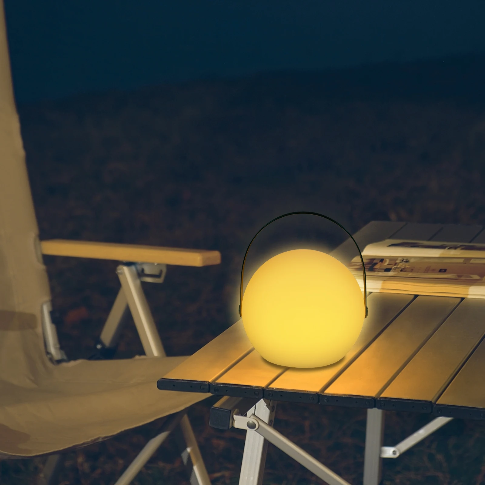 Tischlampe, Tischlampe mit Griff, dimmbare Tischlampe für Innenräume wie Schlafzimmer, Büros, Cafés, Bibliotheken