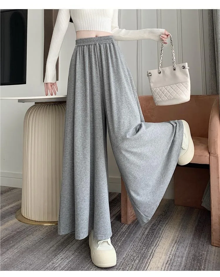 بنطال ذو قصة أرجل واسعة أزرق للنساء ربيعي رفيع للغاية للتخسيس غير تقليدي حضري اجتماعي مرقع مطوي وشاحات مشروط حزام الخصر أشرطة بسيطة