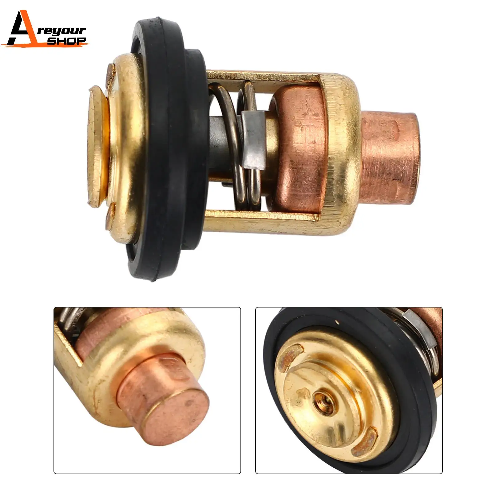 Areyourshop Thermostat for Yamaha 60  70 HP 60TLR 70TLR 50C 6E5-12411 6H3-12411 Two-Stroke Outboard