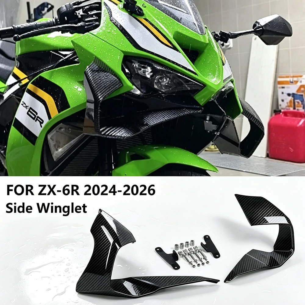 para-kawasaki-zx-6r-zx6r-2024-2026-accesorios-para-motocicleta-aleron-delantero-kit-de-alerones-aerodinamicos-carenado-﻿