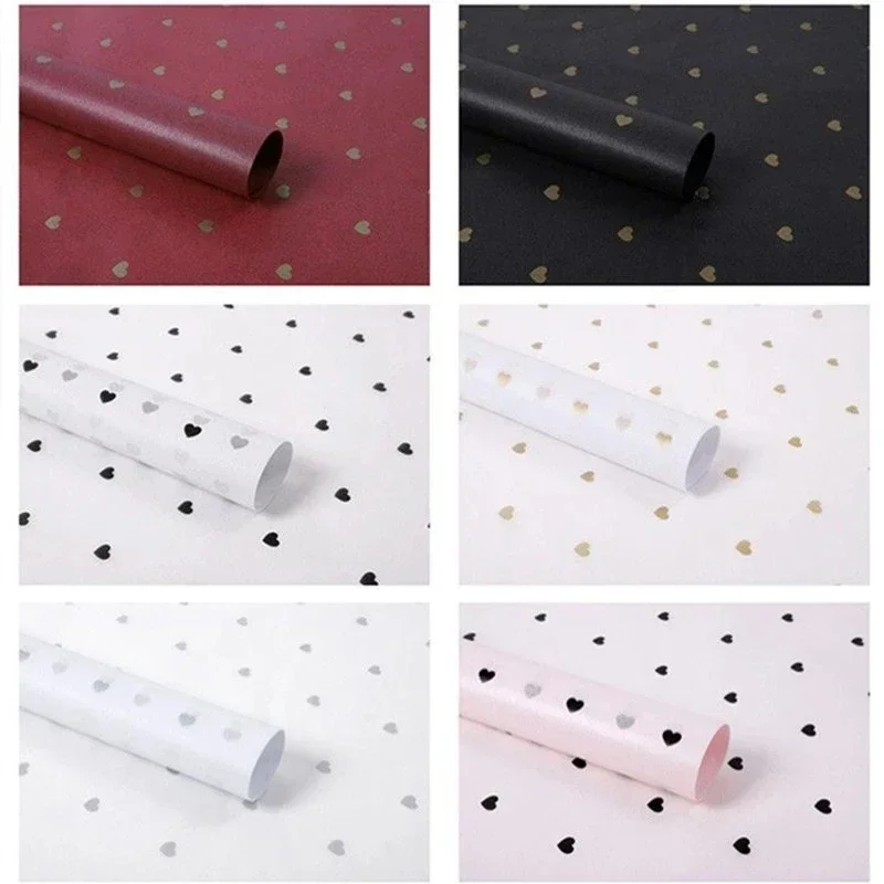 Handmade Wrapping Paper DIY Handmade Craft Star Love Dot Pattern Tissue Paper 7 Sheets/lot Flower Packaging Paper