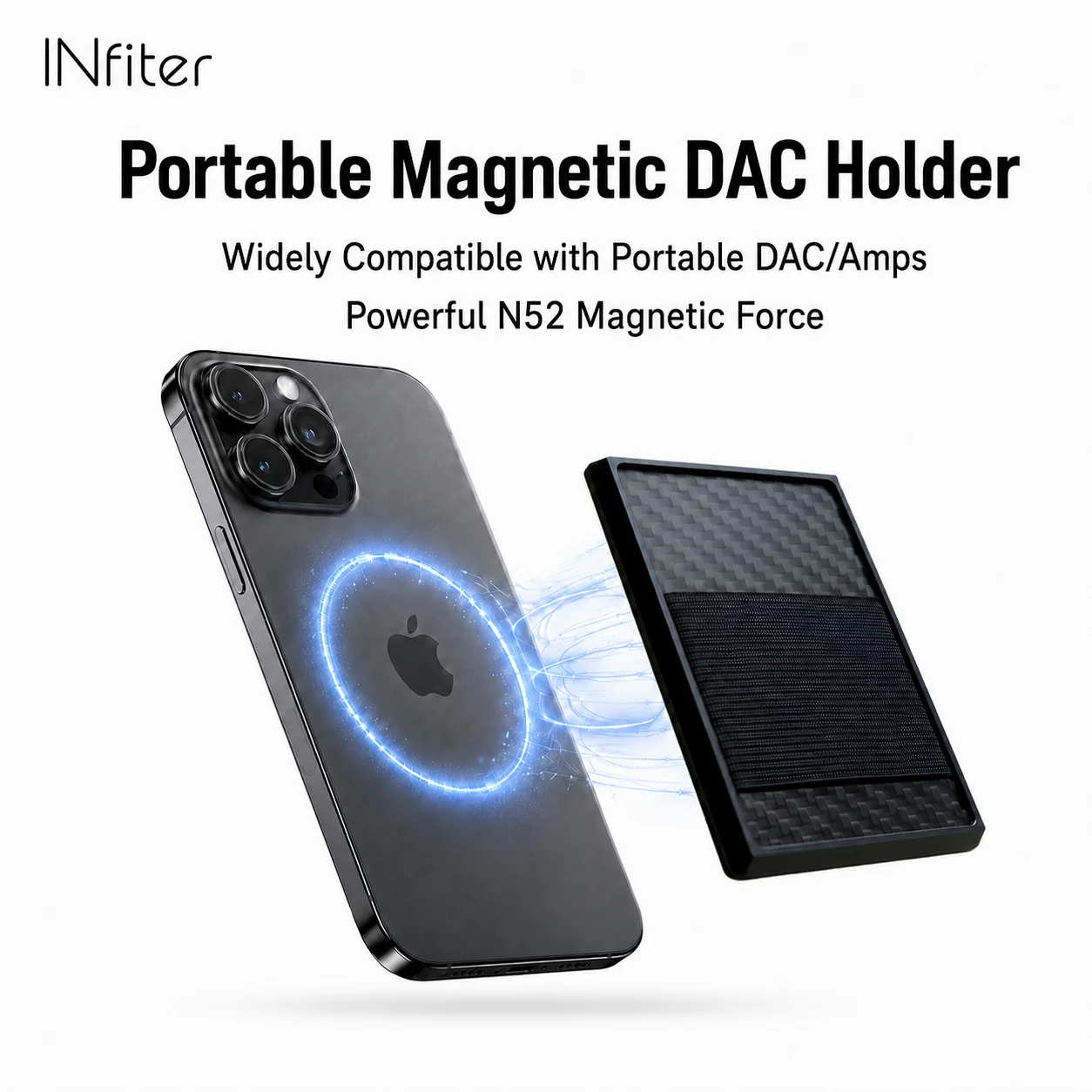 Caso de armazenamento amplificador portátil caso portátil para amplificador portátil fone de ouvido portátil amp dac caso armazenamento com telefone móvel