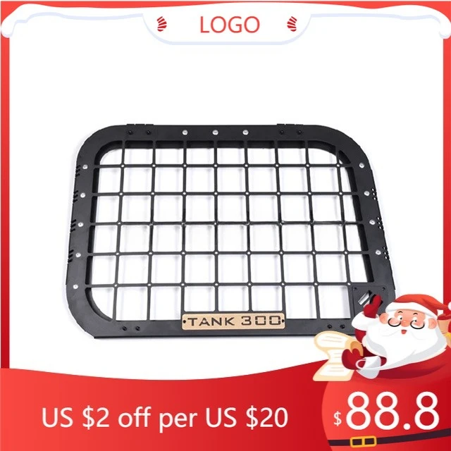 

STLF Factory Wholesale IRON Rear Window Expansion Storage Panel Rack Armor Black Side Window Mecha Mesh for GWM Tank 300