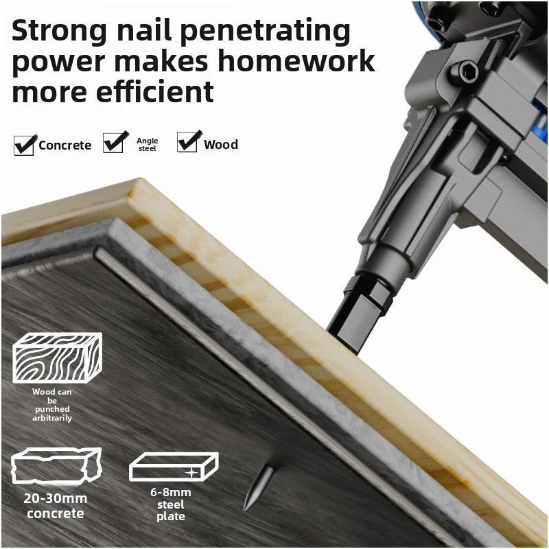 Imported Gas Steel Nail Gun, Wire Tube Nail Gun, Hydraulic And Electrical Concrete Nail Gun, Straight Nail Gun, Cement Wall Fast