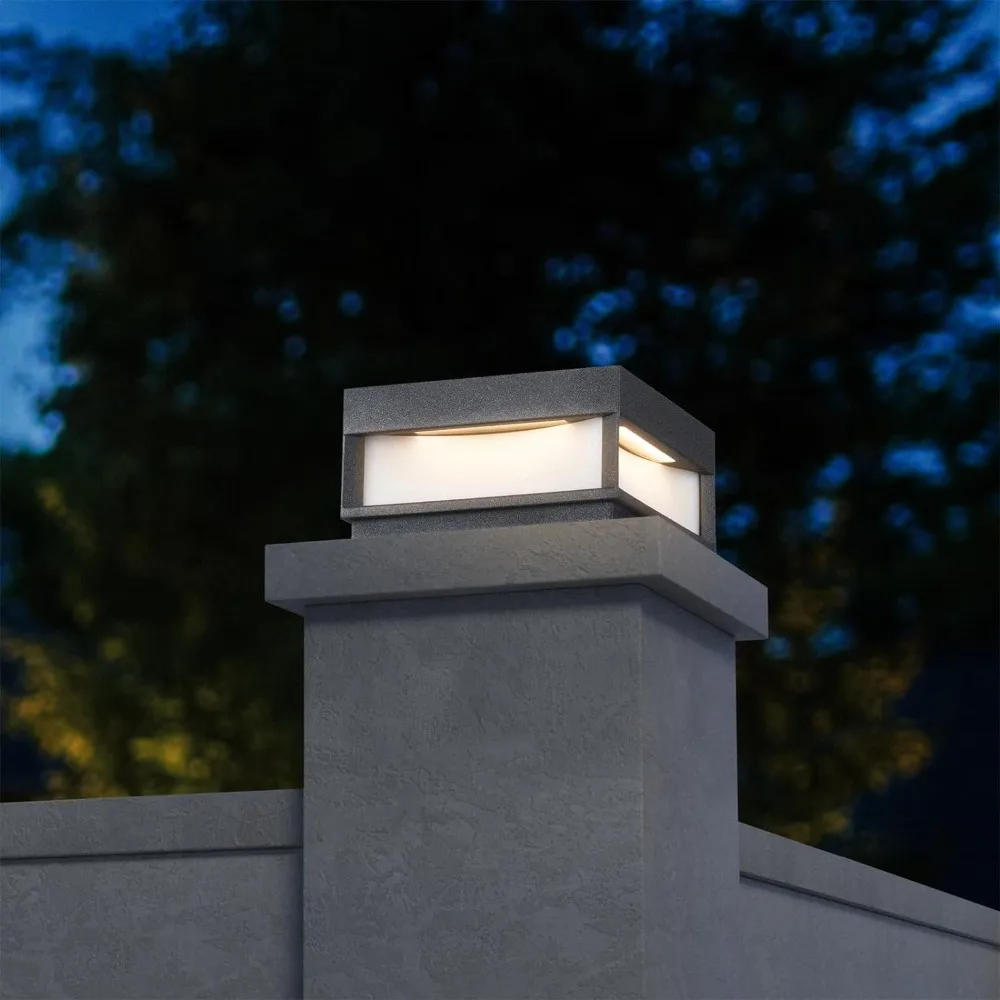 

Solar Modern Post Light,Upgraded Outdoor LED Fence Deck Column Cap LampLuxury Landscape Lighting,Garden Decoration,Light.