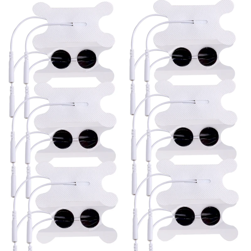 

30/50/100pcs Electrode Pads Needle Type Throat Non-woven Gel Self-adhesive Physiotherapyfor Tens Digital Therapy Machine
