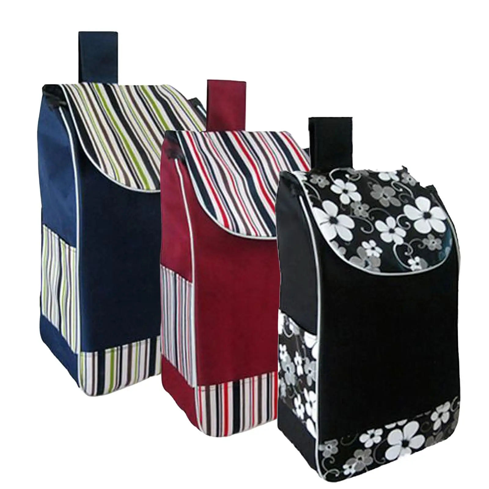 Bolsa de compras portátil, bolsa de repuesto plegable, resistente al agua, grande, carrito de comestibles, utilitario