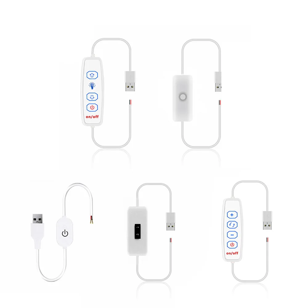 

DC5V USB-разъем, провод питания, сенсорный переключатель, затемнение 501, кнопка включения и выключения, кабель для светодиодной ленты, лампы, лампы, сделай сам