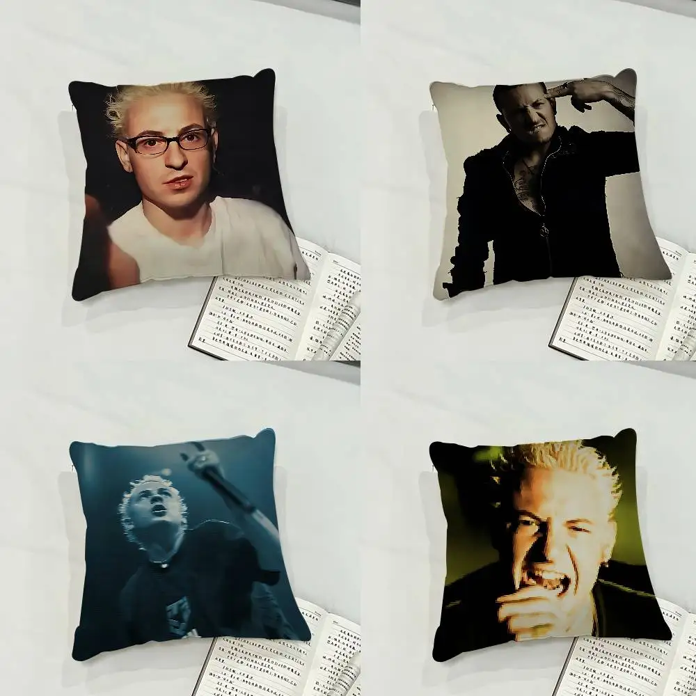 American Rock Legends C-Chester B-Bennington Case Plush Fabric Soft Pillowcase Double Sided Print Cushion Cover Household Gifts