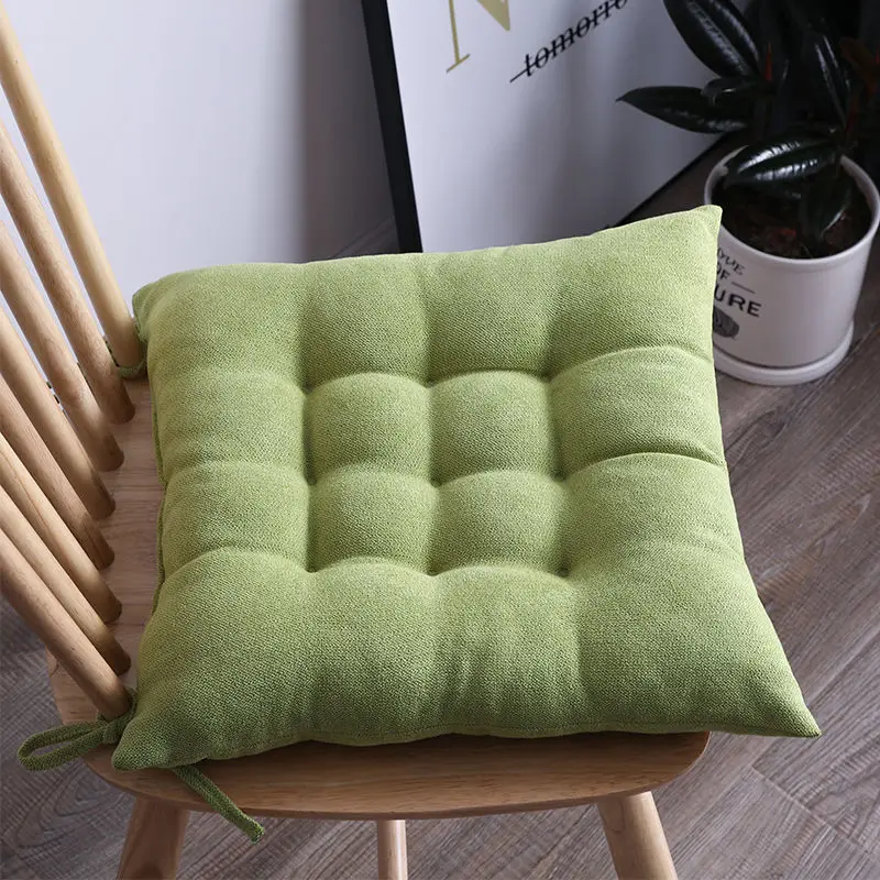 New Four Seasons Home Dining Chair Cushion With Tether Office Sedentary Student Soft Chair Mat Practice Car Comfortable Cushion