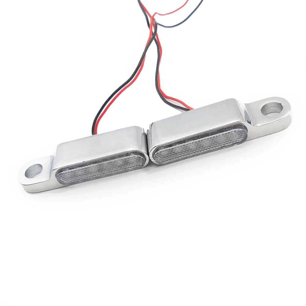 بيع 2 قطعة 12 فولت دراجة نارية المقود بدوره إشارات دواسة فرامل جبل أضواء مؤشر LED صغيرة العنبر اكسسوارات السيارات دروبشيبينغ