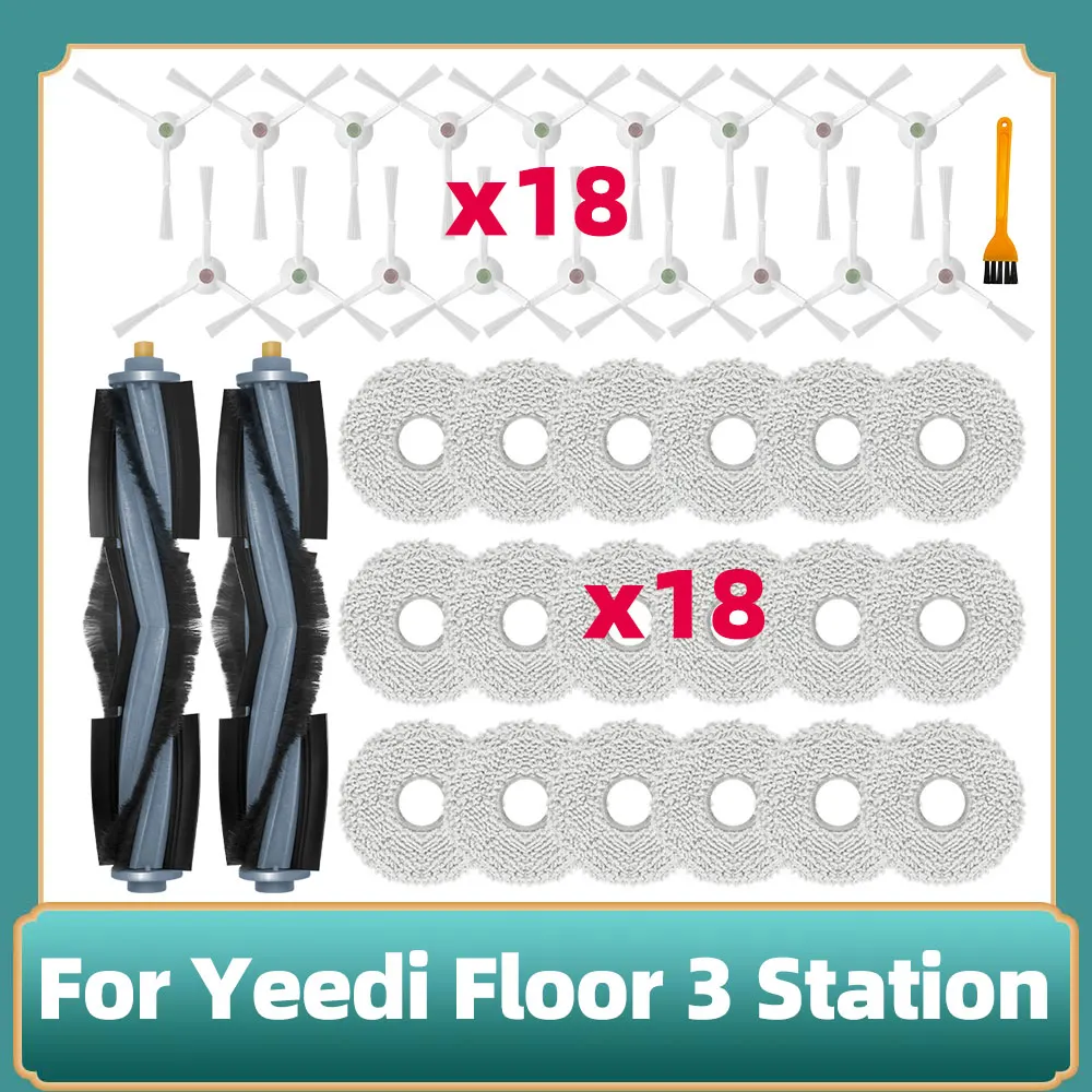 

Compatible For Yeedi Floor 3 Station Robot Vacuum Cleaner Main Side Brush Mop Cloths Rags Accessories Replacement Spare Parts