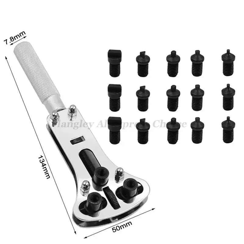 Watch Repair Tool Waterproof Screw Adjustable 3 Claws Back Case Opener Wrench Remover Watch Battery Press Closer Remover Wrench