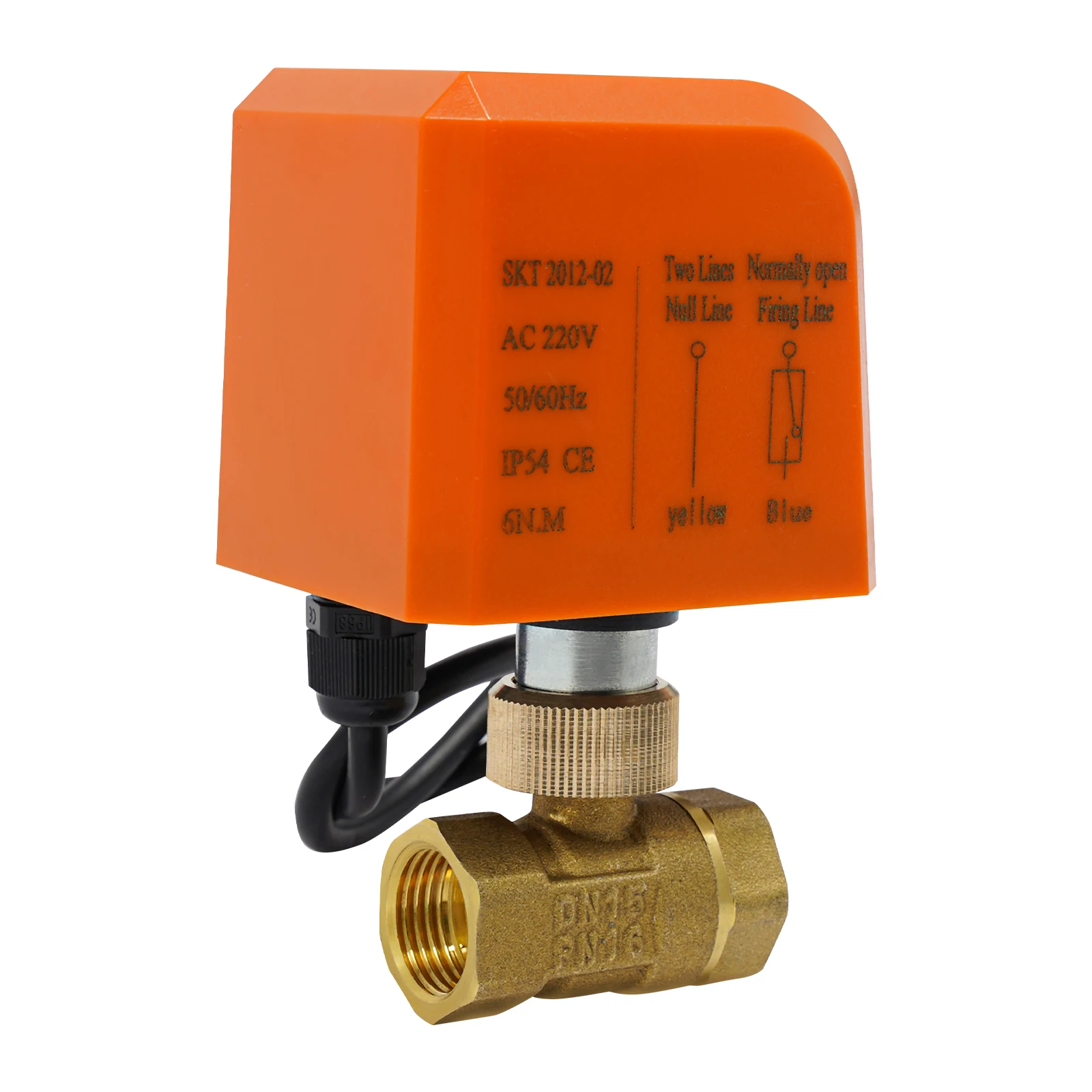 

AC220V Brass Electric Ball Valve 2-wire Brass Electric Ball Valve Normally Opened Motorized Ball Valve
