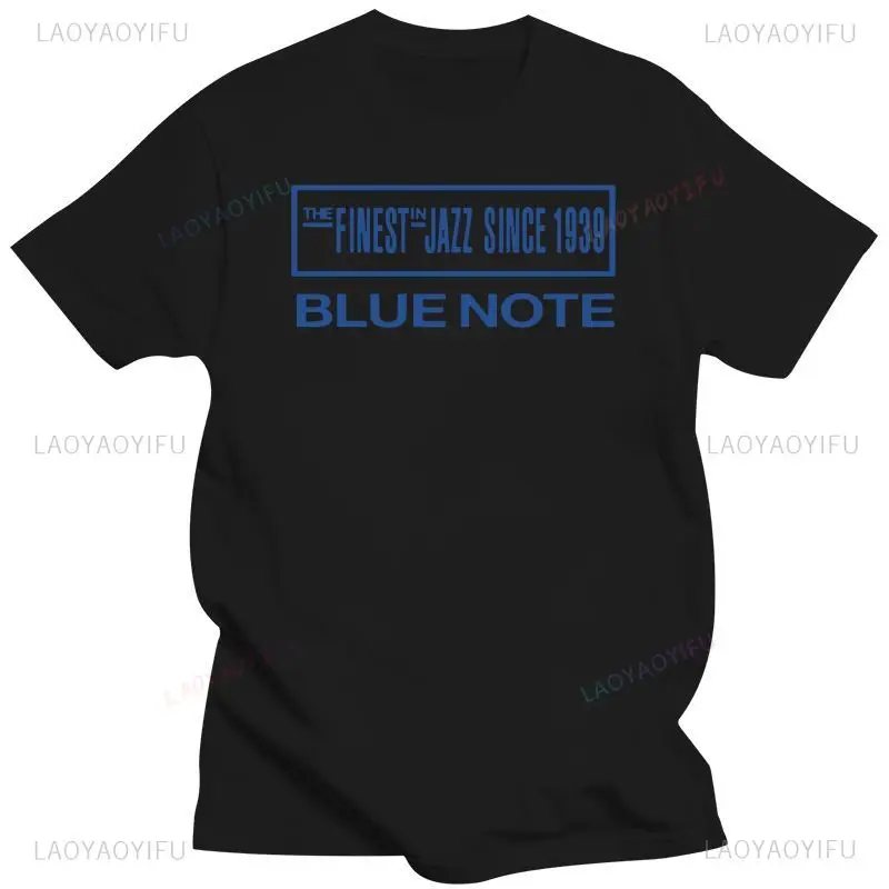 Camiseta de algodón para hombre y mujer, camisa de manga corta con estampado de Blue Note, Jazz, Discos musicales, transpirable, estilo Hip hop, 2023