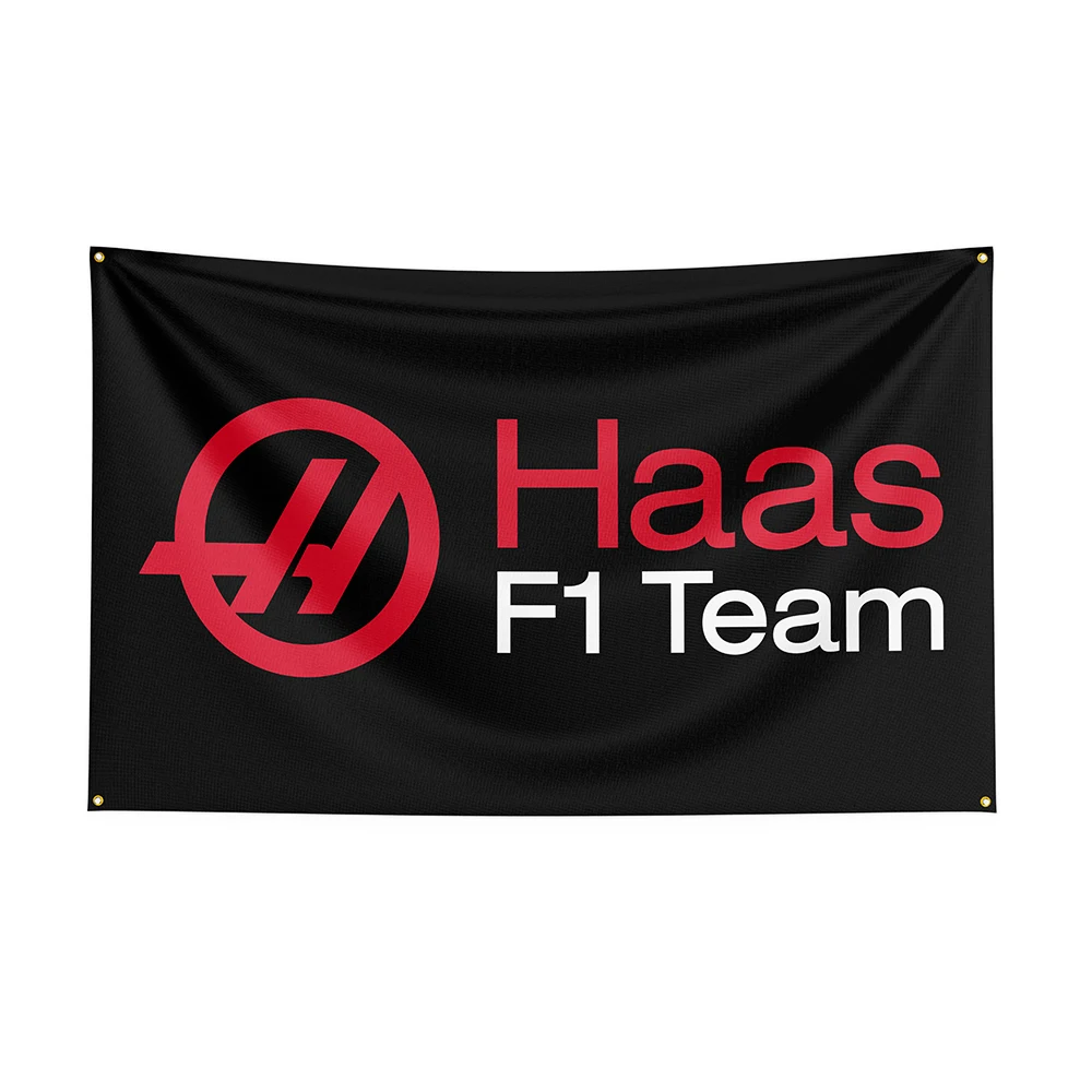 

3x5Ft Haass Flag Polyester Printed Racing Car Banner For Decor