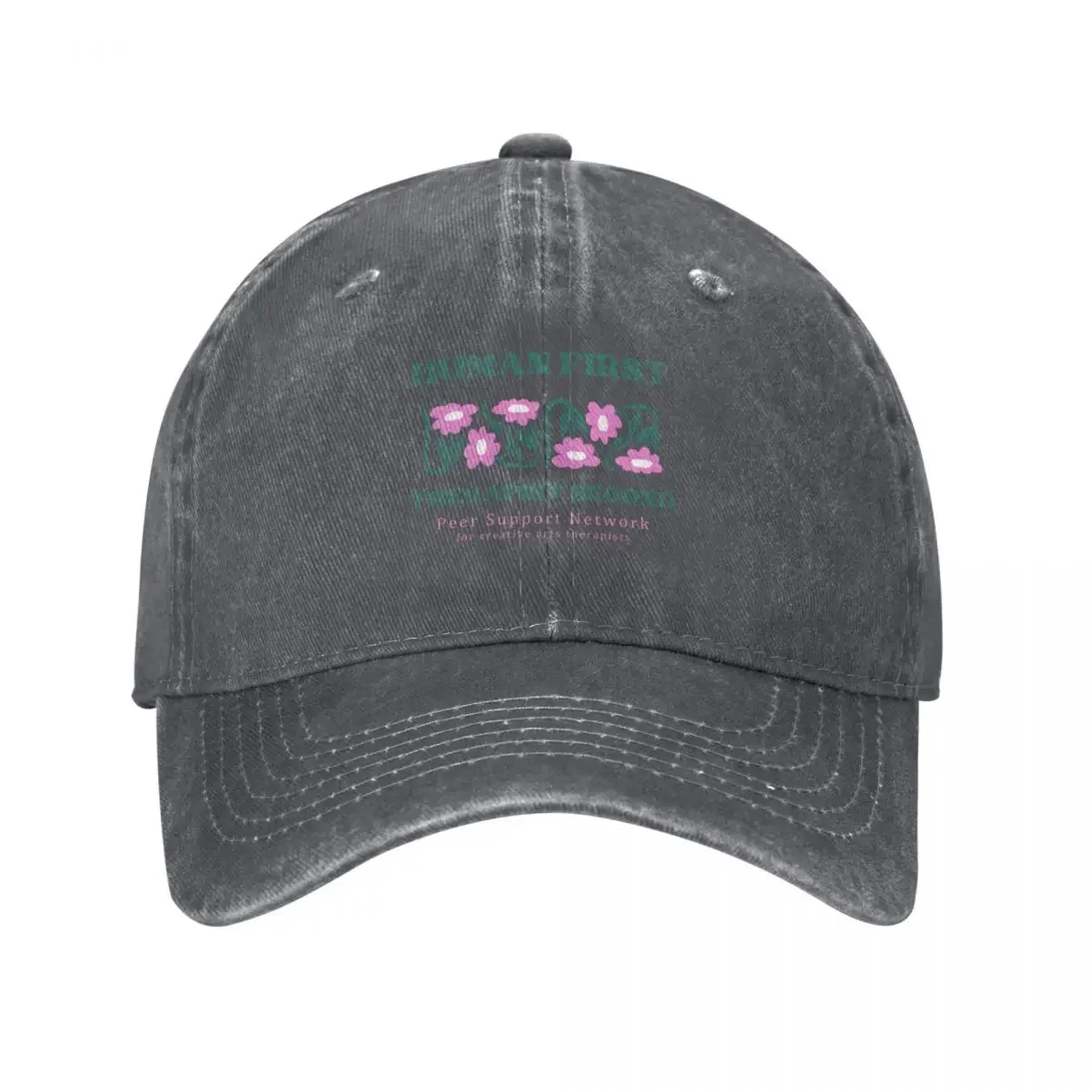 Casquette de baseball Human First Therapist Second - Peer Support Network, chapeau de luxe pour homme et femme