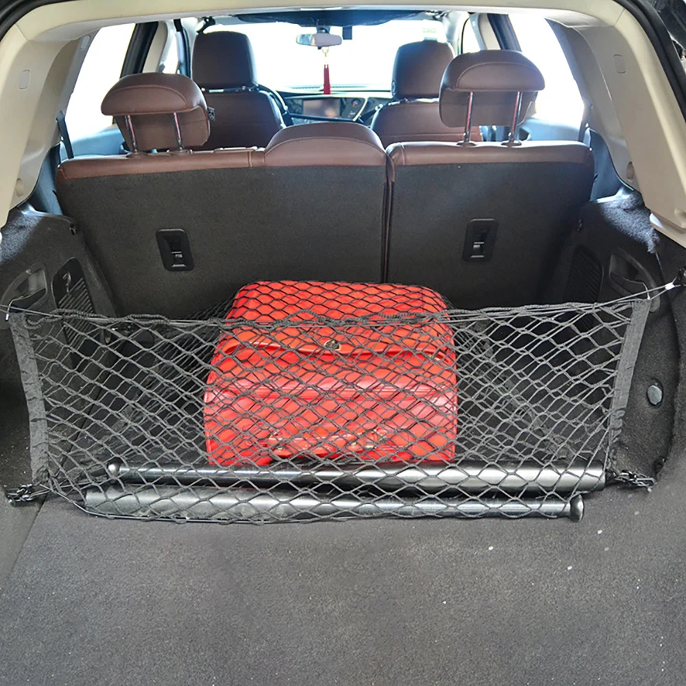 Car Trunk Storage Net For Skywell ET5 Skyworth EV6 2021 2022 2023 2024 Mesh Rear Trunk Organizer Elastic Luggage Car Accessories