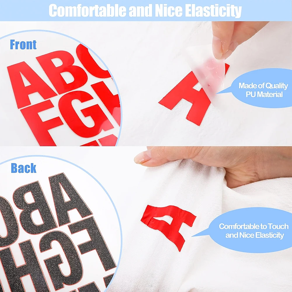 Cut DIY Heat Transfer Vinyl Adhesive Iron on A-Z Alphabet Assorted Color Printing Fabric Clothes T-Shirt Jerseys Craft Supply