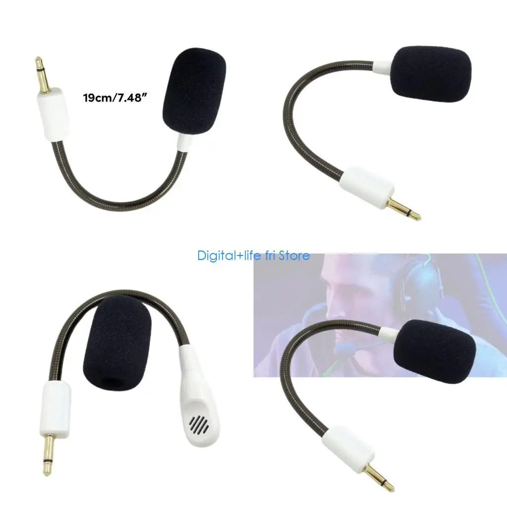 

E06D Elevates Your Gaming Experience with 3.5mm Detachable Boom Microphone Replacement for BlackShark V2,V2Pro,V2SE Headset