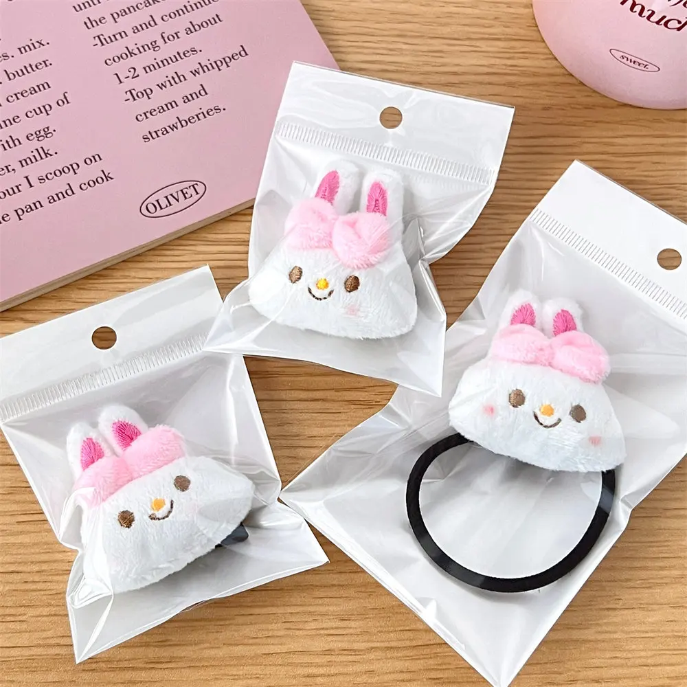 2Pcs New Cute Plush Rabbit Hair Clip With Soft And Cute Circles High Beauty Girl Side Hair Clip Duck Mouth Clip Hair Accessories