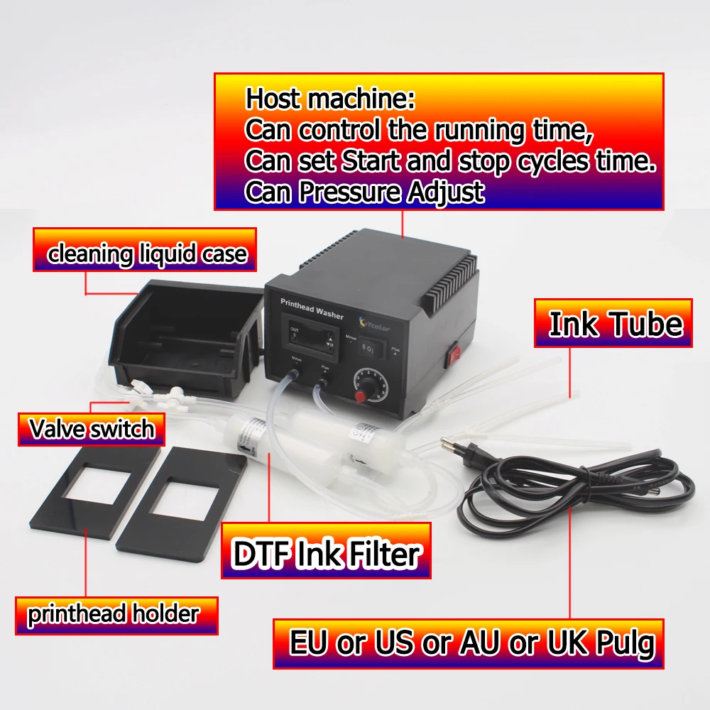 Imagem -03 - Kit de Limpeza de Cabeçote para Limpeza de Líquidos Epson I3200 I1600 Dx6 Xp600 Tx800 L805 L1800 L800 L18050 L1110