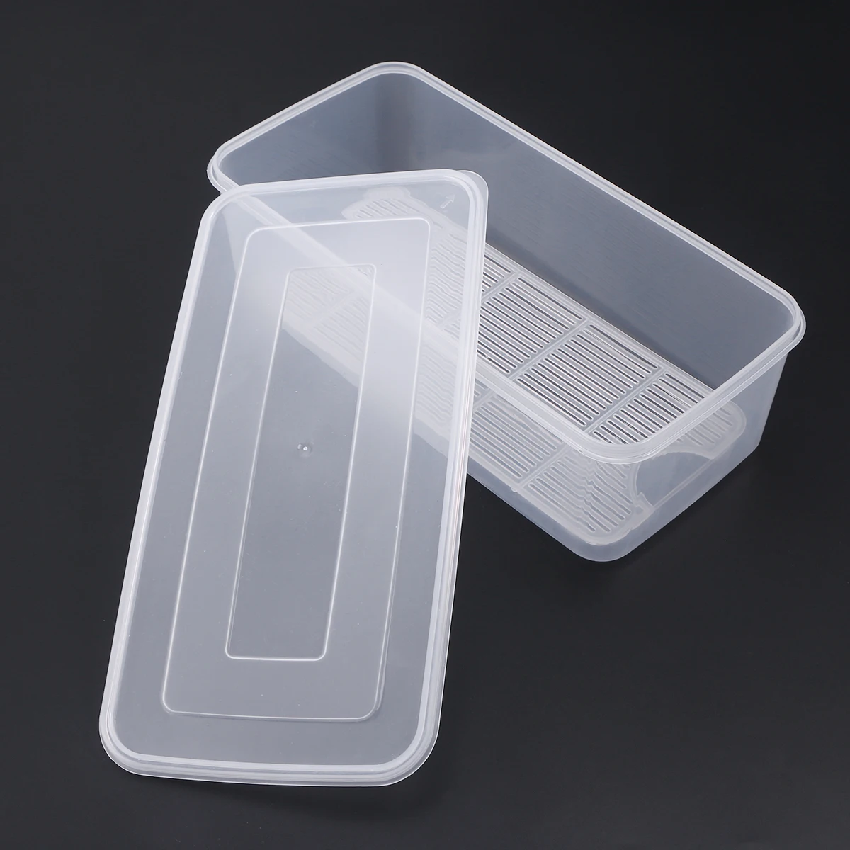 

Crisper Food Storage Container for Fridge Produce Keeper Lemon Containers Ice Fruit
