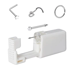 Wegwerp Zelfpiercing Pistool Kit Hart Ster Vervangende Neus Ring Studs Veilig Comfortabel En Effectief