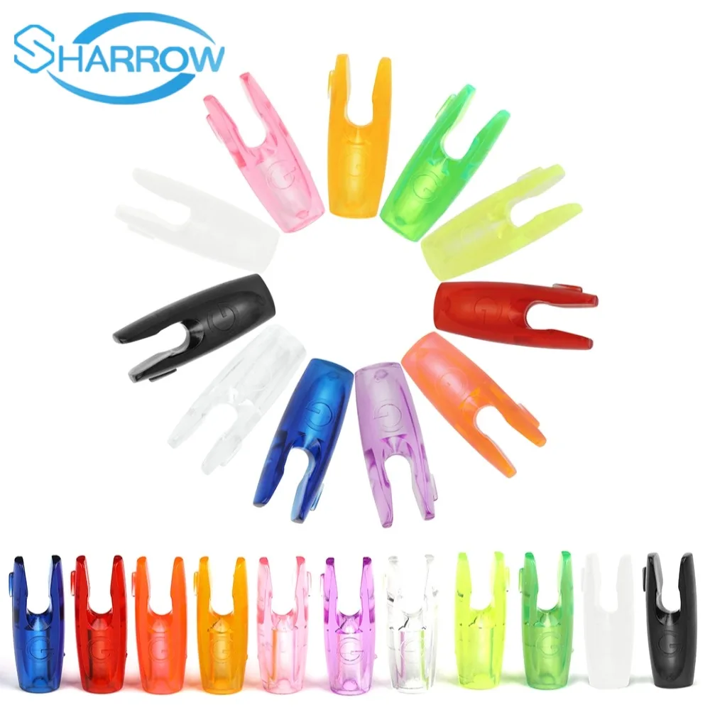 

50pcs Arrow Nock Archery Arrow Pin Nock Replacement Plastic G Arrow Tails Shaft DIY for Outdoor Bow Hunting Shooting Accessories