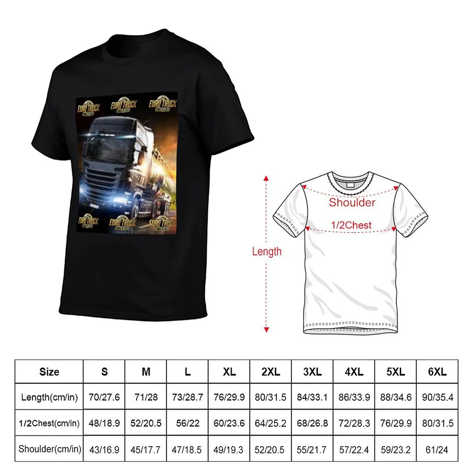 Euro Truck Simulator 2 T-Shirt Sport Basic Moisture Wicking Tee