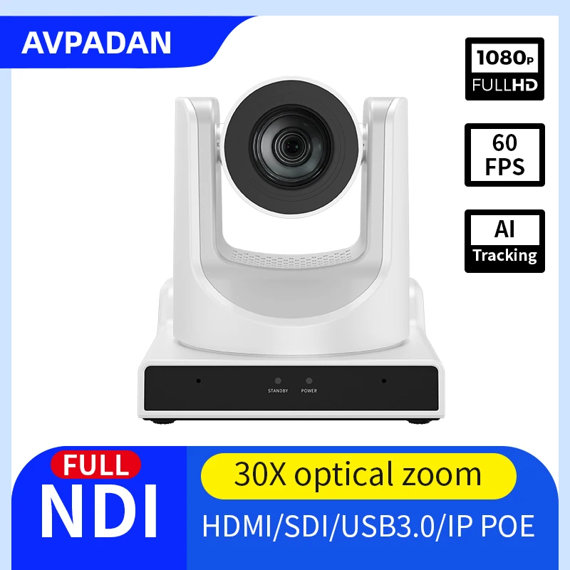 

Optical Zoom Conference PTZ Camera 12X 20X 30X Video HD USB HD For Educate Live Business Meeting Equipment Remote Teaching Telem