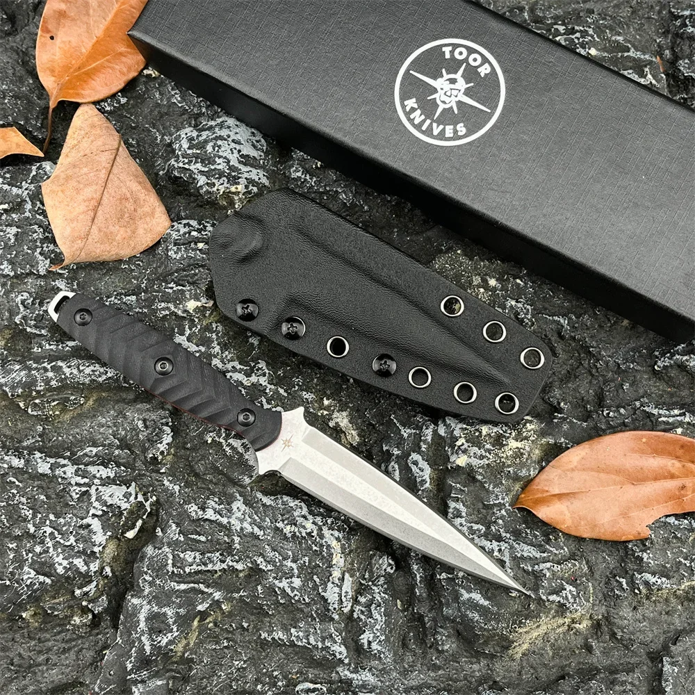 

НОВЫЙ нож TOOR Jack с фиксированным лезвием и ножнами из стального лезвия 8Cr13Mov, ручка G10, уличный нож EDC для кемпинга, пешего туризма, выживания