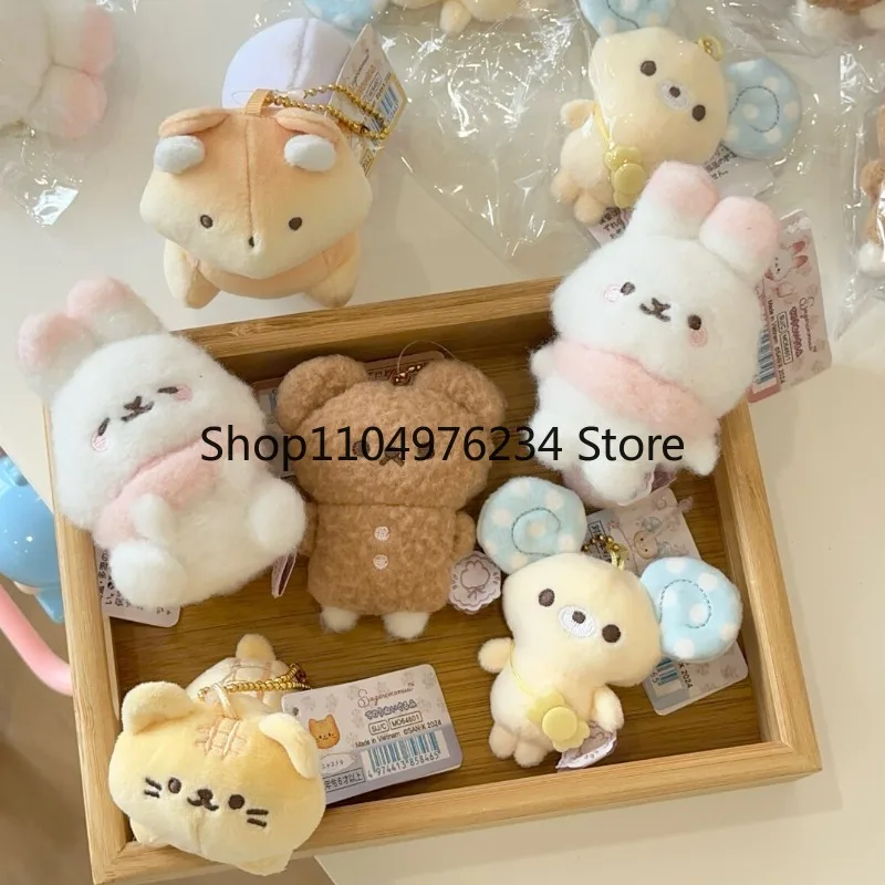 

Ctue Rilakkuma плюшевый брелок мультяшный кролик плюшевая кукла мышь лиса медведь мягкие аксессуары Kawaii сумка с котенком кулон подарки