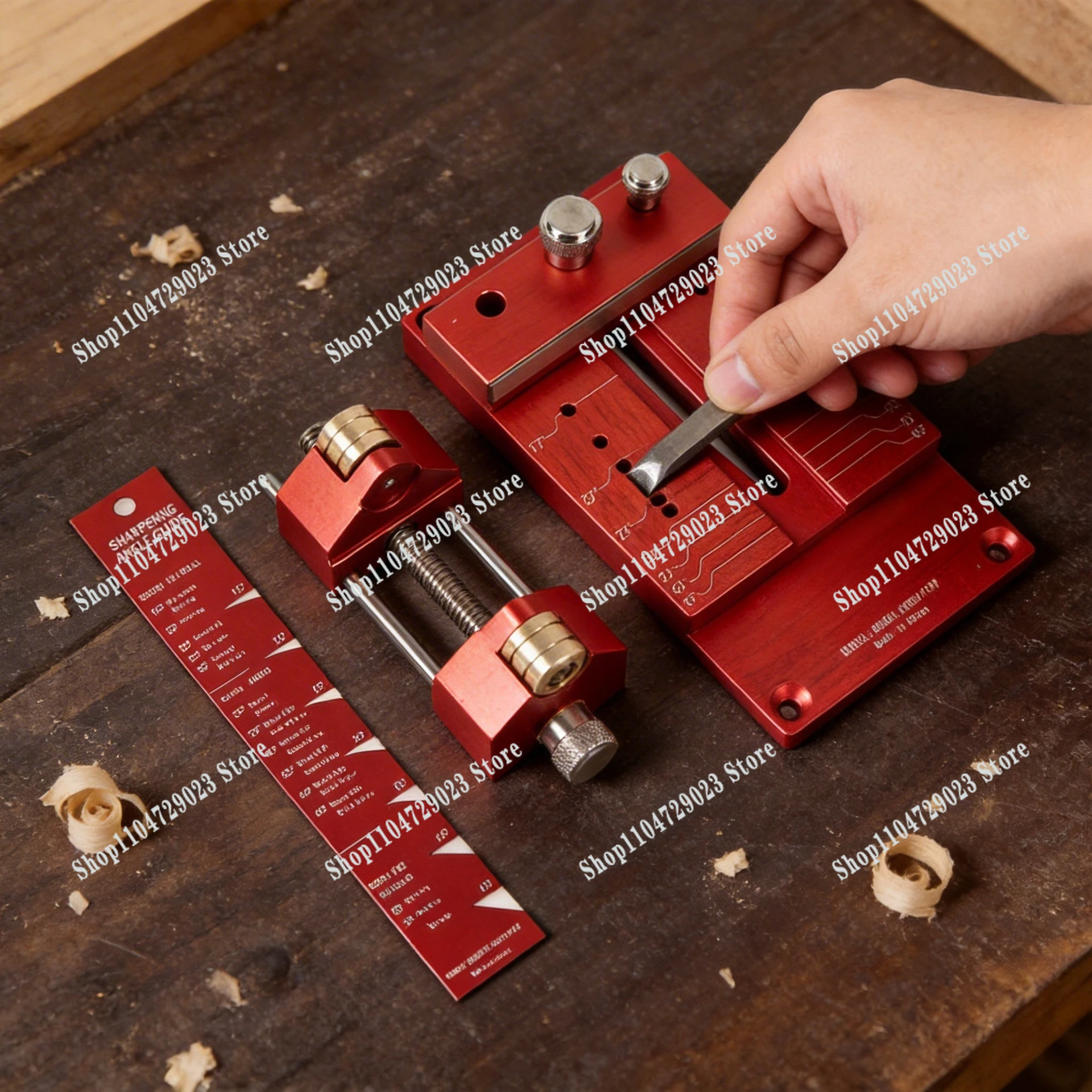 Woodworking fixed angle sharpener chisel planer manual sharpener fixture aluminum alloy angle sharpener woodworking tools
