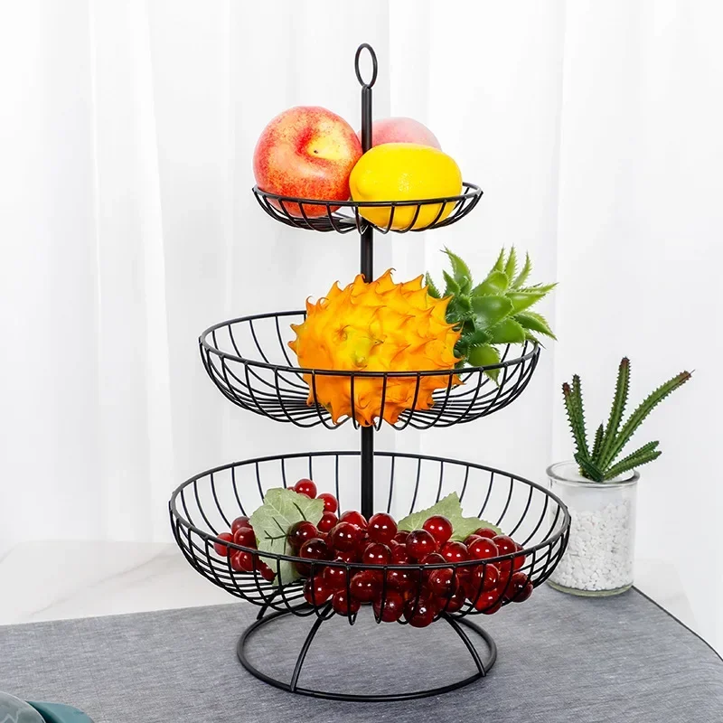 Fruit Bowl, 3-Tier Fruit Basket Large Fruit Stand Holder for Kitchen, Kitchen