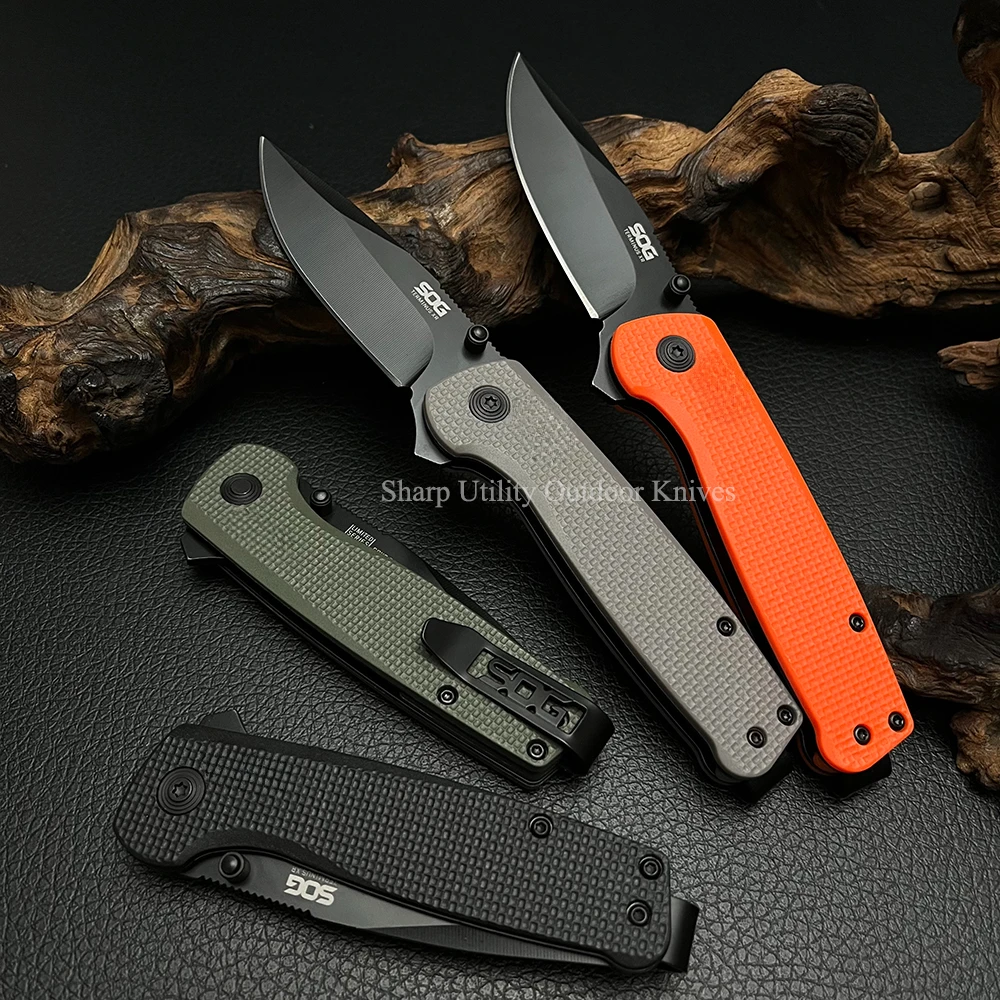 TERMUNUS XR Multifunctional Tactical Folding Pocket Knife Nylon Fiber Handle Survival Camping Outdoor Rescue Utility D2 Knife