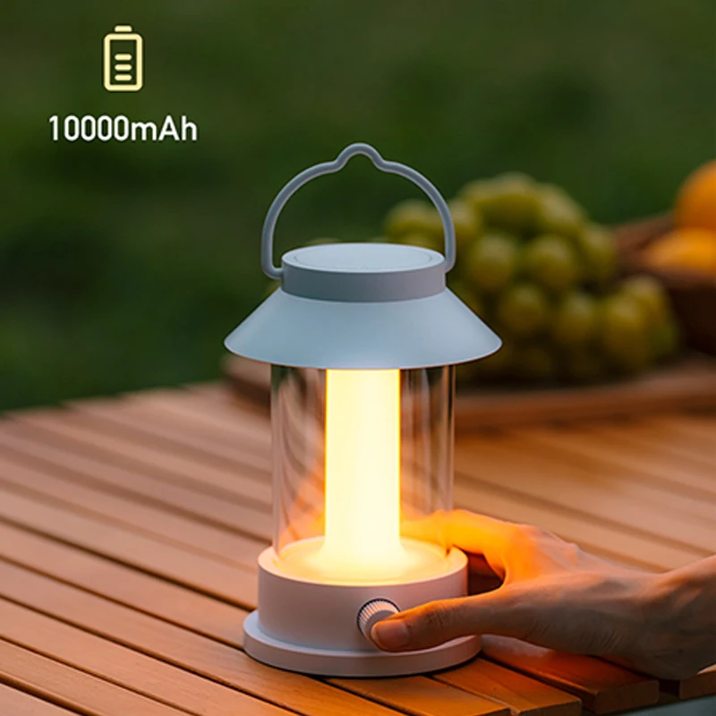 Imagem -05 - Portátil Led Camping Light Tenda ao ar Livre Luz Pendente Escurecimento Stepless Luzes Noturnas da Atmosfera Banco de Energia de Emergência 10000mah