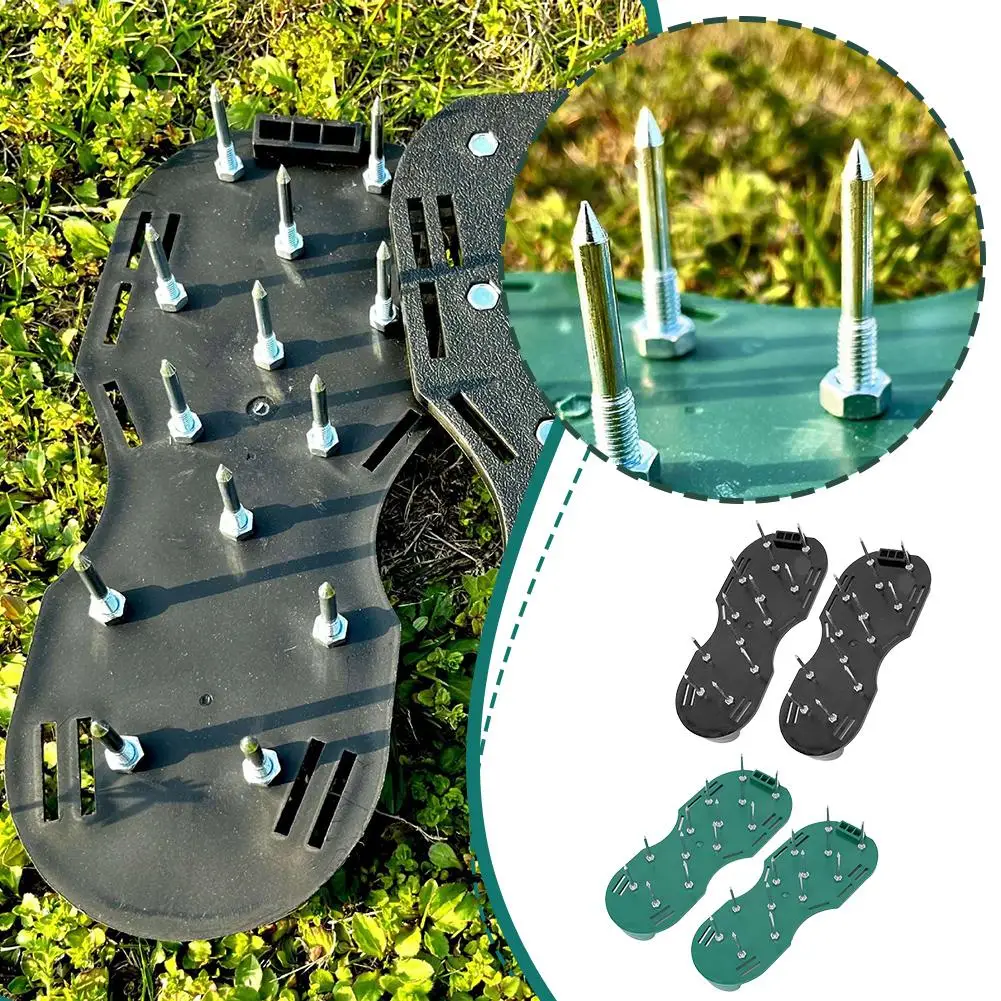 

Garden Scarifier Shoes Grass Nail Shoes Garden Nail Lawn Self-leveling Tools Scarifier Shoes Gardening Inflatable Epoxy Sho G1L8