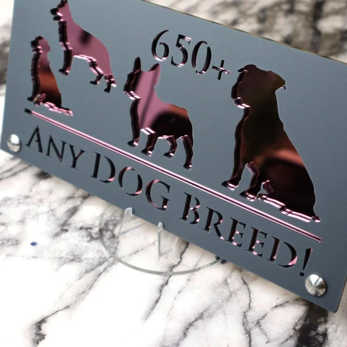 House Wall Plaques Stylish Laser Door Plaque Any Dog Modern Acrylic Custom House Number Sign Personalised House Sign Door Number