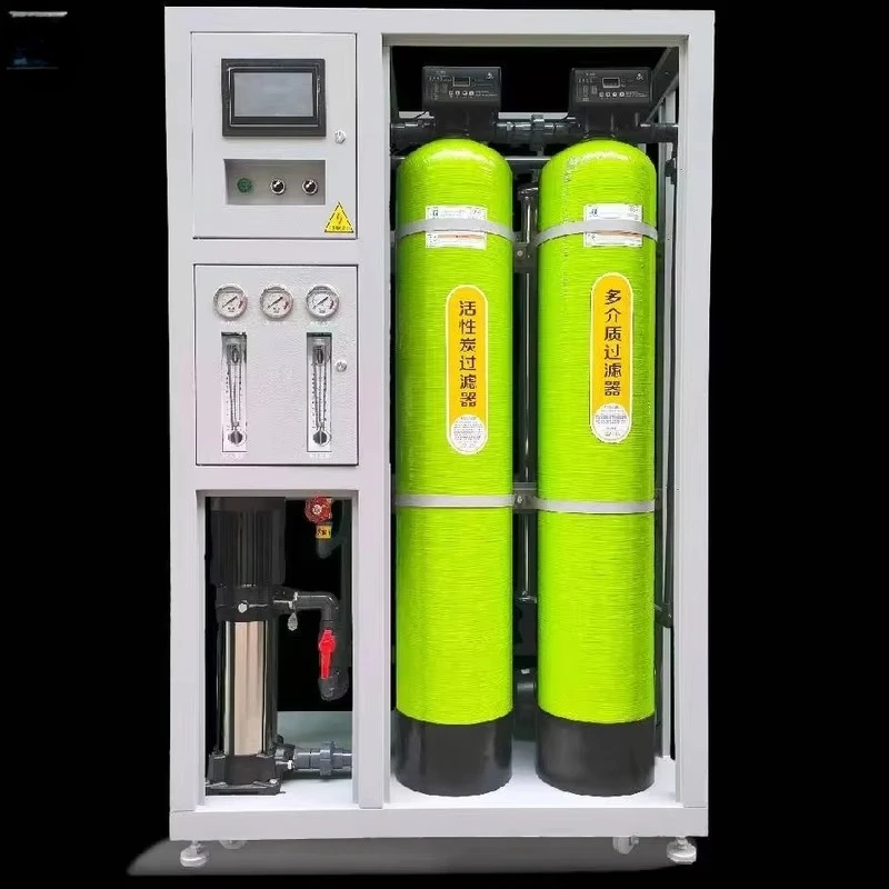 نظام تنقية مع الفولاذ المقاوم للصدأ Huazheng تدفق كبير 500lph 1000lph مياه التناضح العكسي