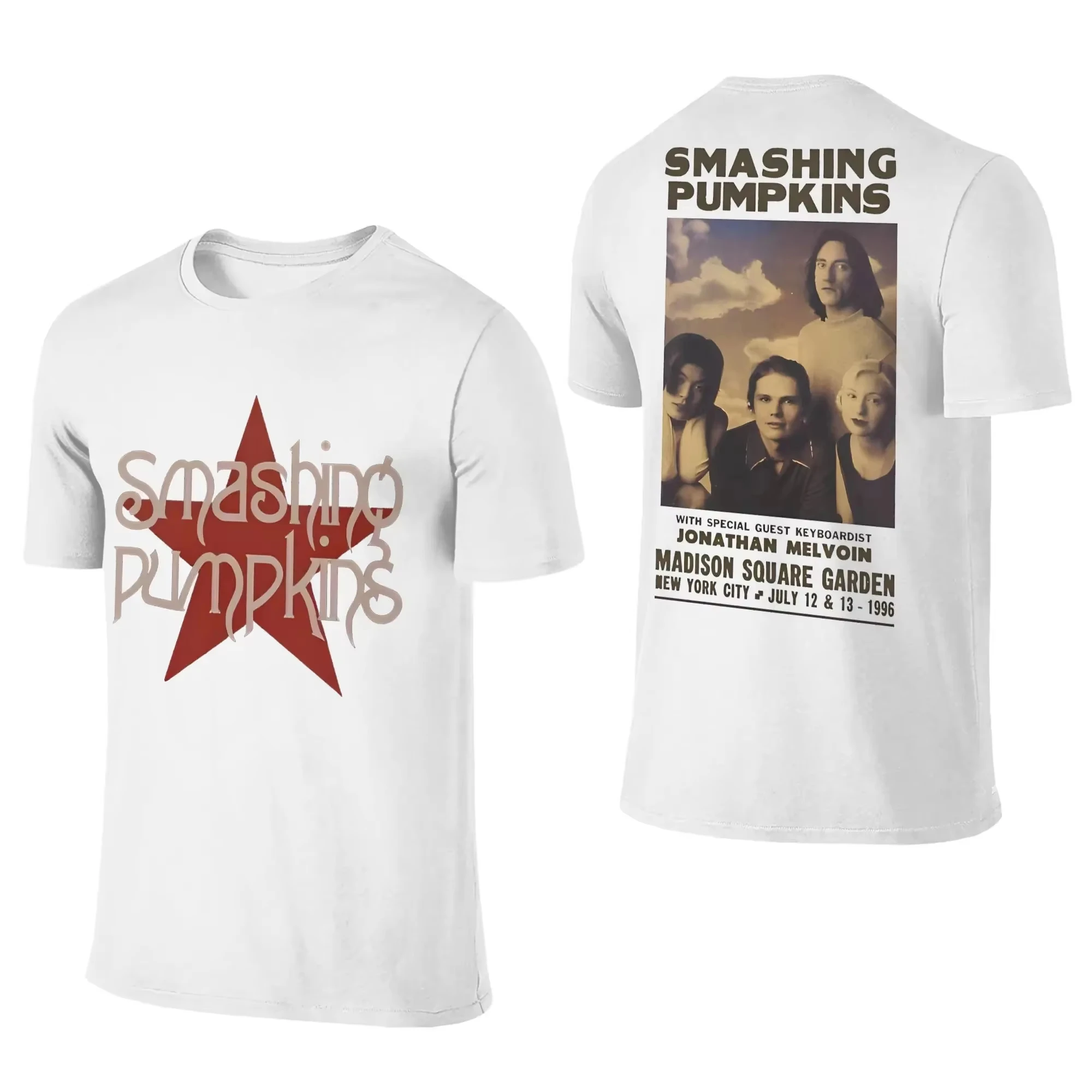 2026 Smashing Pumpkins Band Print T Shirt Women Men Street Y2k Rock Music Merch Black T-Shirt Short Sleeve Tee Cotton Clothing